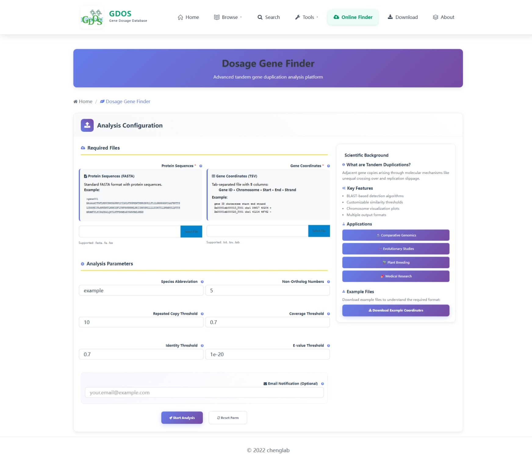 Dosage Gene Finder